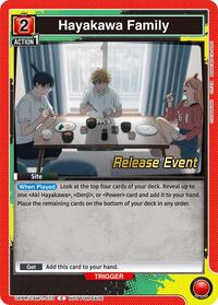 Hayakawa Family - Union Arena UE22BT: CHAINSAW MAN Release Event trading card