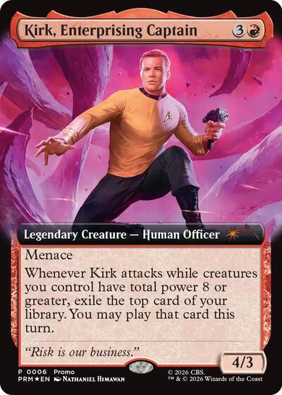 Kirk Enterprising Captain Extended Art