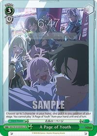 A Page of Youth (SR) (B) - Weiss Schwarz Blue Archive The Animation trading card