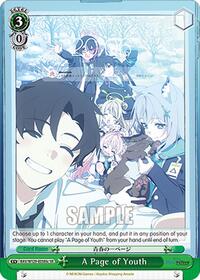 A Page of Youth (SR) (C) - Weiss Schwarz Blue Archive The Animation trading card