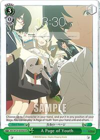 A Page of Youth (SR) (D) - Weiss Schwarz Blue Archive The Animation trading card