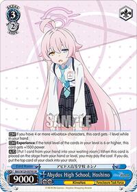 Abydos High School, Hoshino (SR) - Weiss Schwarz Blue Archive The Animation trading card