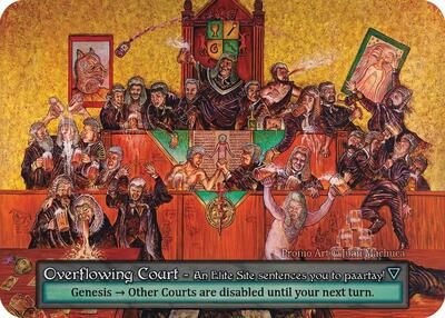 Overflowing Court Dust Reward Promos Promo Sorcery card — value and price