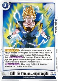 I Call This Version...Super Vegito! - Dragon Ball Super: Fusion World Story Booster 01 trading card
