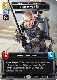 Pre Vizsla - Strong-Willed Ruler (Participation) - Star Wars: Unlimited Galactic Championship 2026 trading card