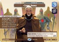 Count Dooku - Offering Aid - Star Wars: Unlimited Galactic Championship 2026 trading card