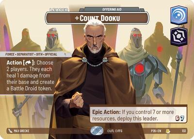 Count Dooku - Offering Aid Galactic Championship 2026 Rare Star Wars Unlimited card — value and price