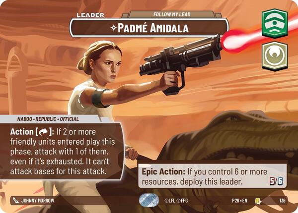 Star Wars Galaxy Padme Amidala カード /25 Padme Amidala - Follow My Lead (Prize Wall) - Galactic