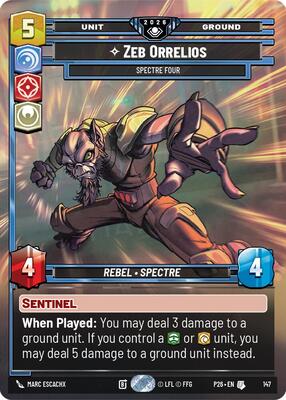 Zeb Orellios — Spectre Four (Prize Wall) card art