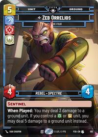 Zeb Orellios - Spectre Four - Star Wars: Unlimited Galactic Championship 2026 trading card