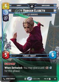 Morgan Elsbeth - Life Abandoned - Star Wars: Unlimited Galactic Championship 2026 trading card