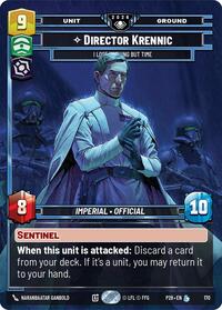 Director Krennic - I Lose Nothing But Time - Star Wars: Unlimited Galactic Championship 2026 trading card