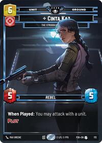 Cinta Kaz - The Struggle Comes First - Star Wars: Unlimited Galactic Championship 2026 trading card