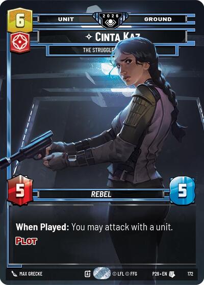 Cinta Kaz - The Struggle Comes First Galactic Championship 2026 card price