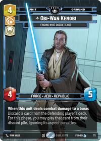 Obi-Wan Kenobi - Finding What Doesn't Exist - Star Wars: Unlimited Galactic Championship 2026 trading card