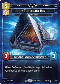 The Legacy Run - Doomed Debris - Star Wars: Unlimited Galactic Championship 2026 trading card