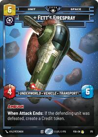 Fett's Firespray - In Pursuit - Star Wars: Unlimited Galactic Championship 2026 trading card