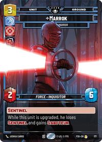 Marrok - Mysterious Warrior - Star Wars: Unlimited Galactic Championship 2026 trading card