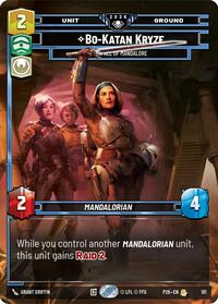 Bo-Katan Kryze - For All of Mandalore - Star Wars: Unlimited Galactic Championship 2026 trading card
