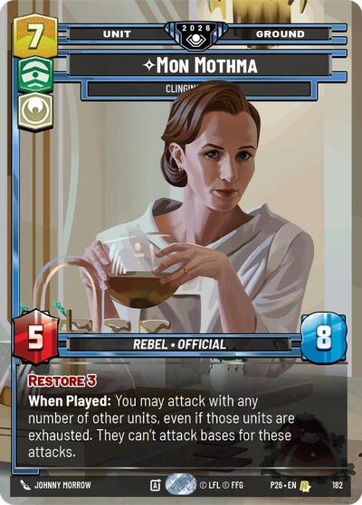 Mon Mothma - Clinging to Hope Galactic Championship 2026 Rare Star Wars Unlimited card — value and price
