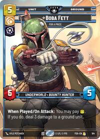 Boba Fett - For a Price - Star Wars: Unlimited Galactic Championship 2026 trading card