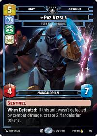 Paz Vizsla - For a Brighter Future - Star Wars: Unlimited Galactic Championship 2026 trading card