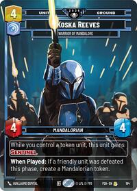 Koska Reeves - Warrior of Mandalore - Star Wars: Unlimited Galactic Championship 2026 trading card