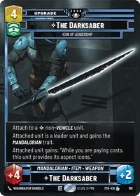 The Darksaber - Icon of Leadership - Star Wars: Unlimited Galactic Championship 2026 trading card