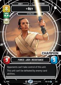 Rey - Skywalker (Champion) - Star Wars: Unlimited Galactic Championship 2026 trading card