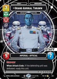 Grand Admiral Thrawn - Orchestrating His Return (Staff) - Star Wars: Unlimited Galactic Championship 2026 trading card