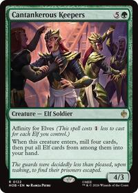 Cantankerous Keepers - Magic: The Gathering The Hobbit trading card