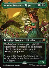 Arwen, Weaver of Hope (Borderless) - Magic: The Gathering The Hobbit: Eternal-Legal trading card