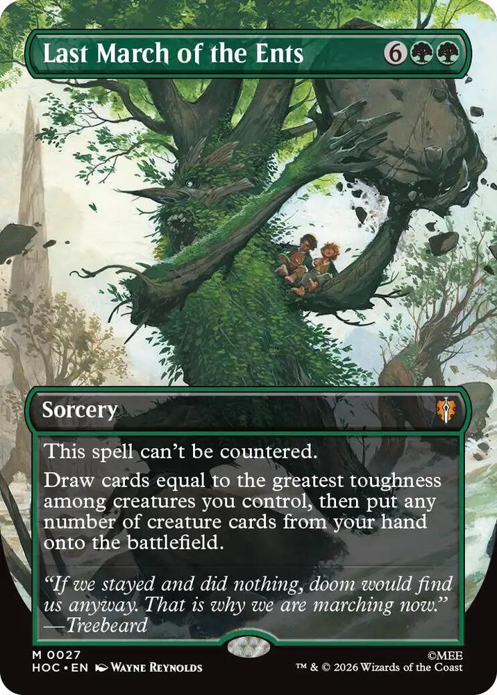 Last March of the Ents (Borderless), The Hobbit: Eternal-Legal card number 27