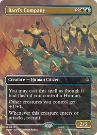 Bard's Company (Borderless) - Magic: The Gathering The Hobbit trading card