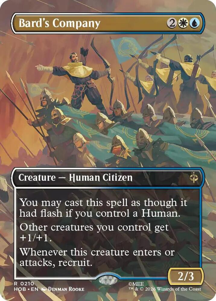 Bard's Company (Borderless), The Hobbit card number 210