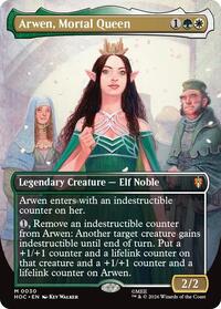 Arwen, Mortal Queen (Borderless) - Magic: The Gathering The Hobbit: Eternal-Legal trading card