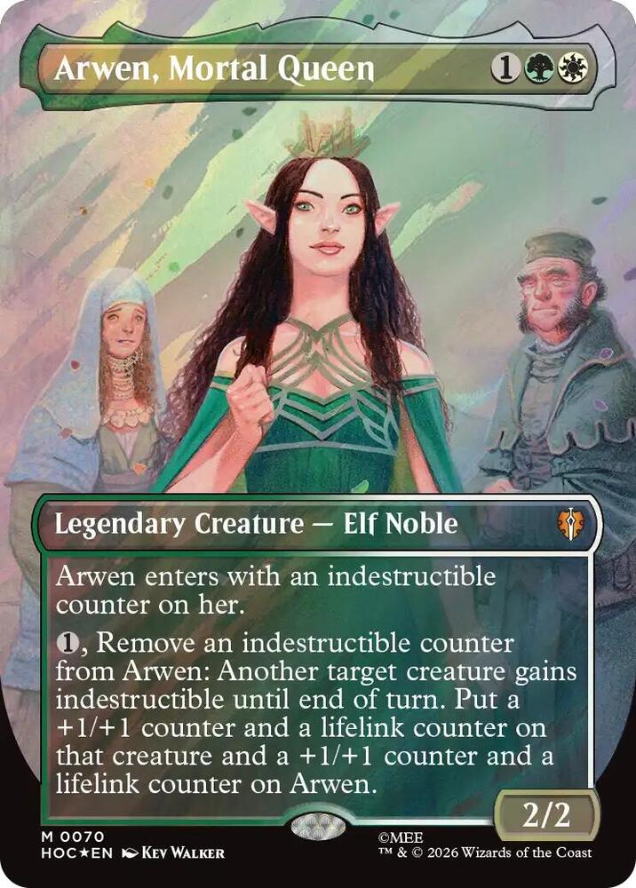 Arwen, Mortal Queen (Borderless) (Surge Foil) - The Hobbit