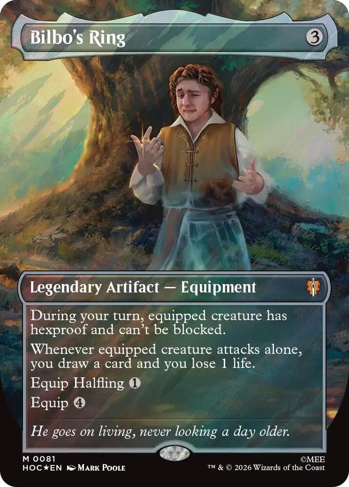 Bilbo's Ring (Borderless) (Surge Foil), The Hobbit: Eternal-Legal card number 81