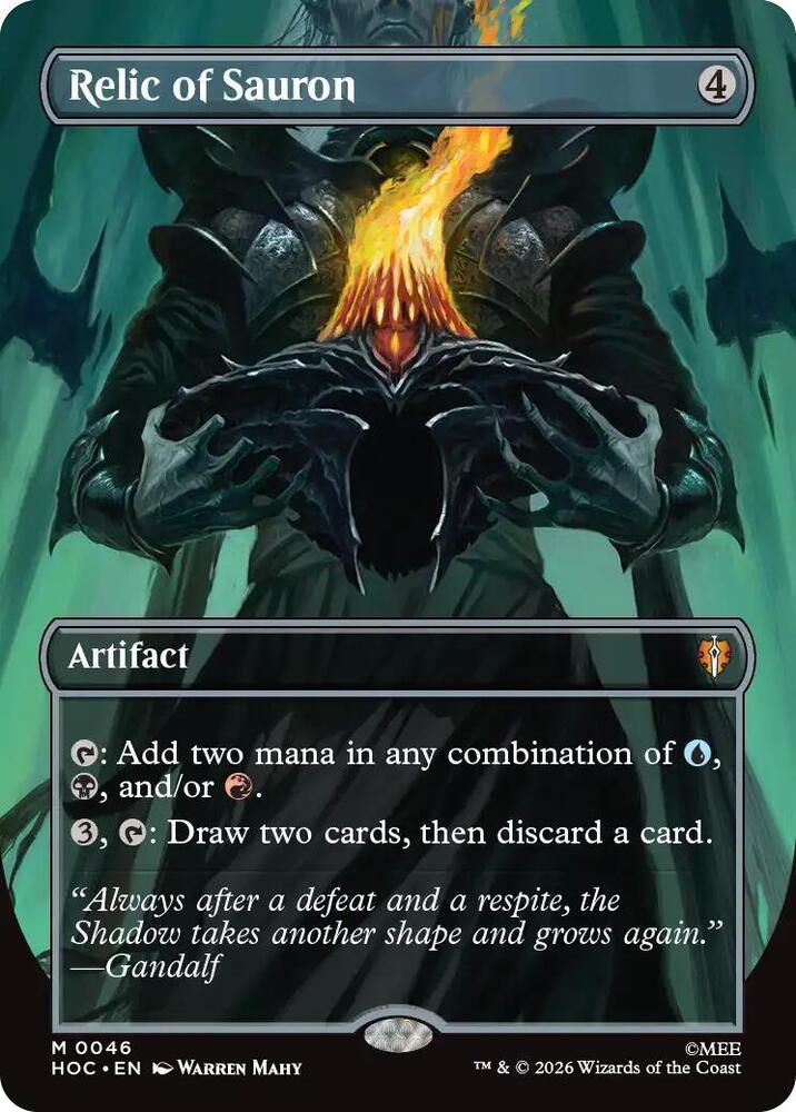 Relic of Sauron (Borderless), The Hobbit: Eternal-Legal card number 46