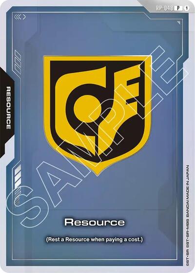 Resource (RP-048) (EVX07 Resource Set) Promotional Resource Tokens Promo Gundam card — value and price