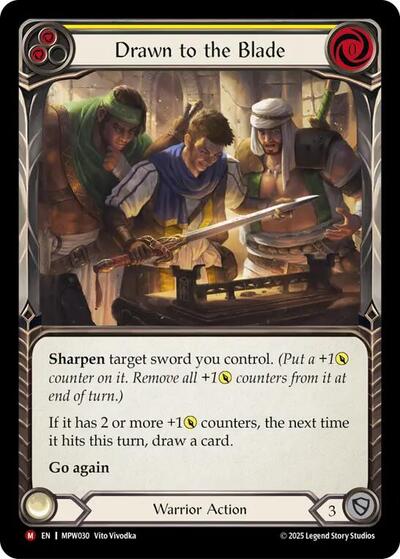 Drawn to the Blade card