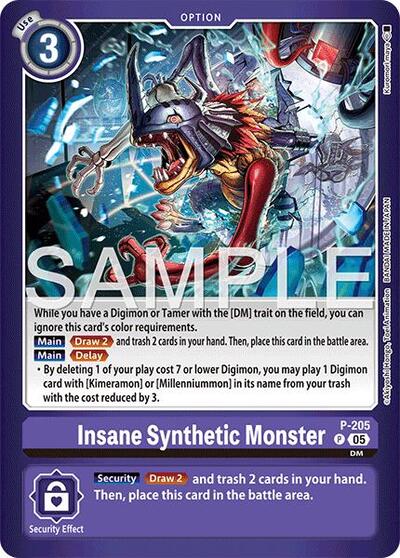 Insane Synthetic Monster card