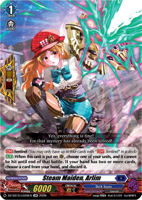 Steam Maiden, Arlim - DZ-SS15: The Legendary Vanguards - Cardfight