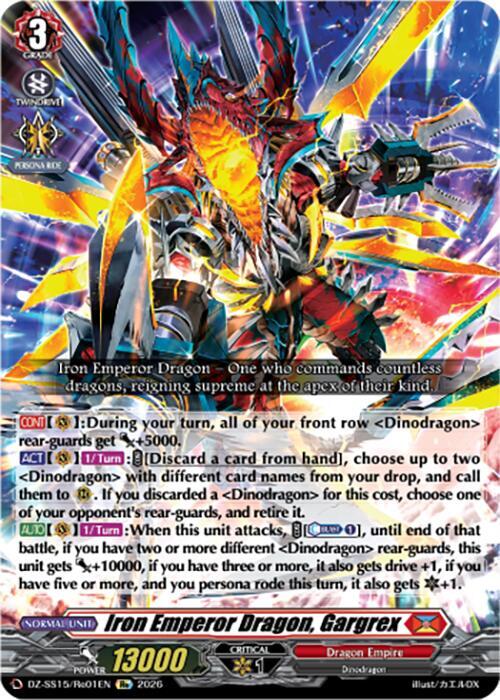 Iron Emperor Dragon, Gargrex - DZ-SS15: The Legendary Vanguards