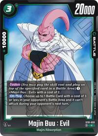 Majin Buu : Evil - ST01-033 - Dragon Ball Super: Fusion World Story Booster 01 trading card