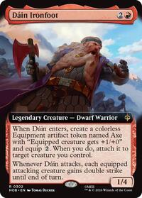 Dain Ironfoot (Extended Art) - Magic: The Gathering The Hobbit trading card