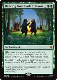 Dancing from Dark to Dawn - Magic: The Gathering The Hobbit trading card