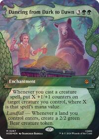 Dancing from Dark to Dawn (Showcase) (Surge Foil) - Magic: The Gathering The Hobbit trading card
