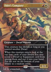 Dain's Company (Borderless) - Magic: The Gathering The Hobbit trading card