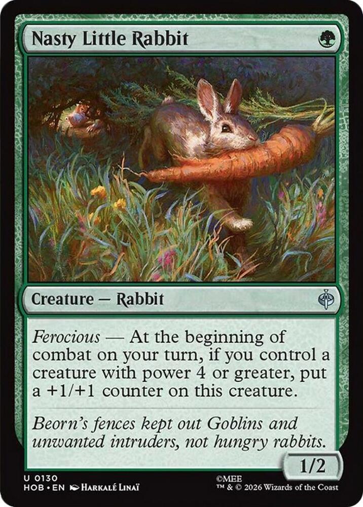 Nasty Little Rabbit, The Hobbit card number 130